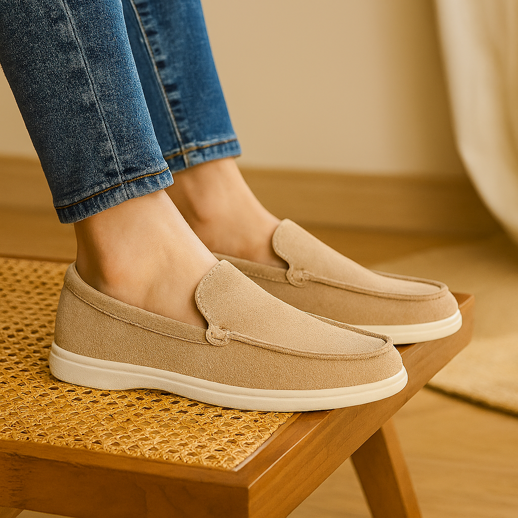 Åndbare mesh loafers til mænd – lette slip-on sommersko