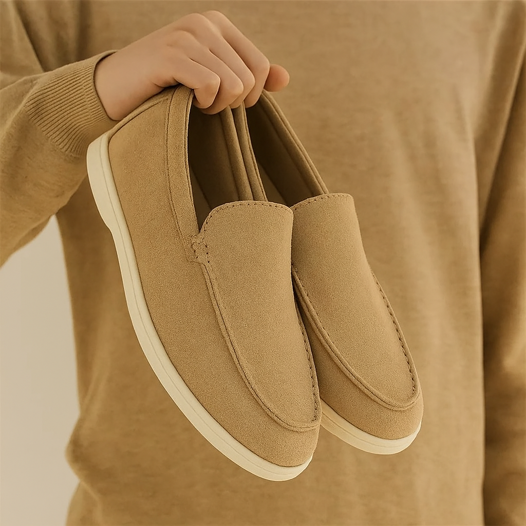 Åndbare mesh loafers til mænd – lette slip-on sommersko