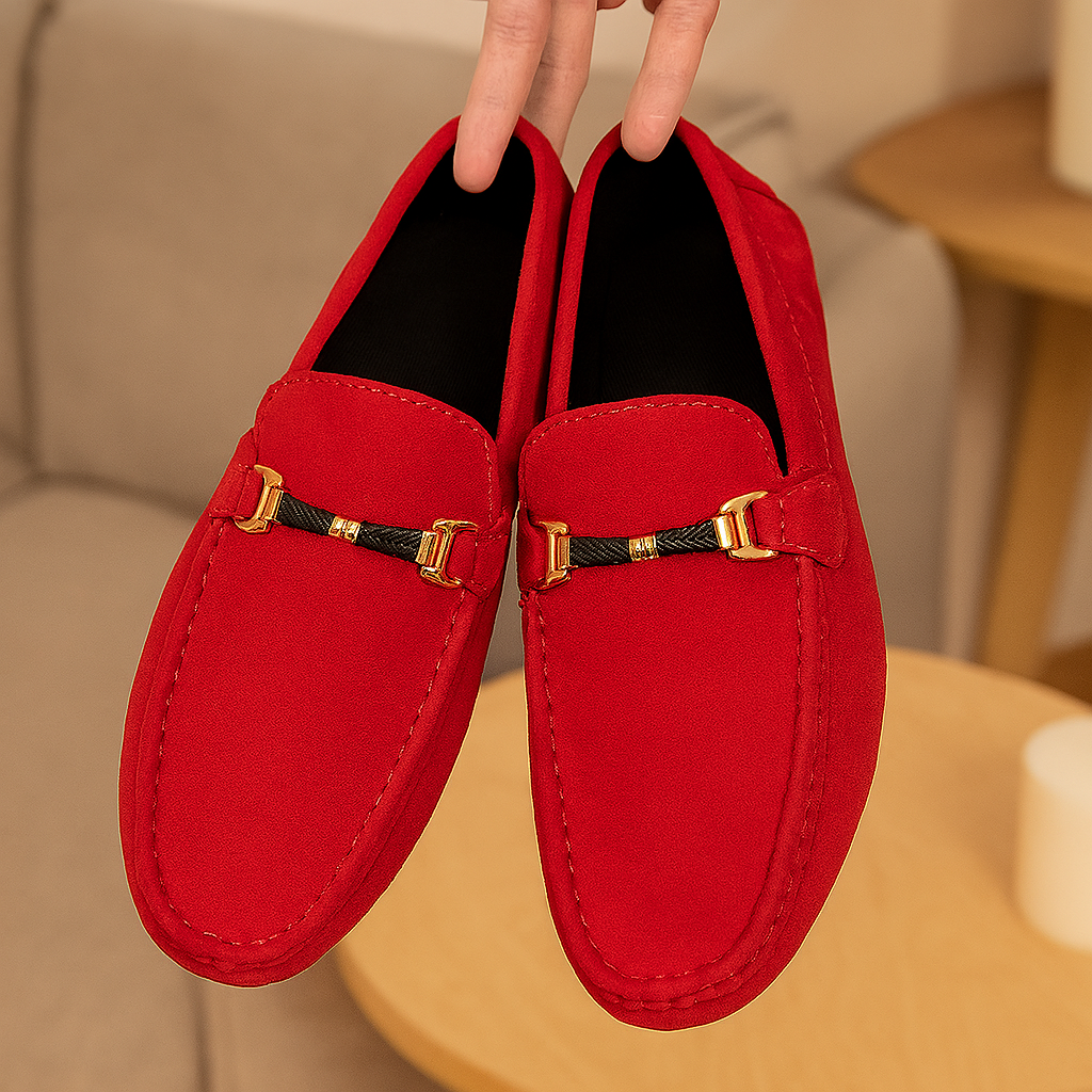 Elijah - Moccasin Loafers i ruskind – Fleksible og stilfulde herresko