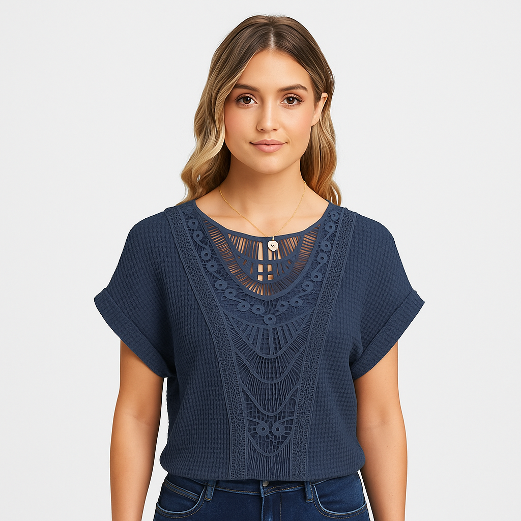 Viola - Chic Elegance Blonde Top