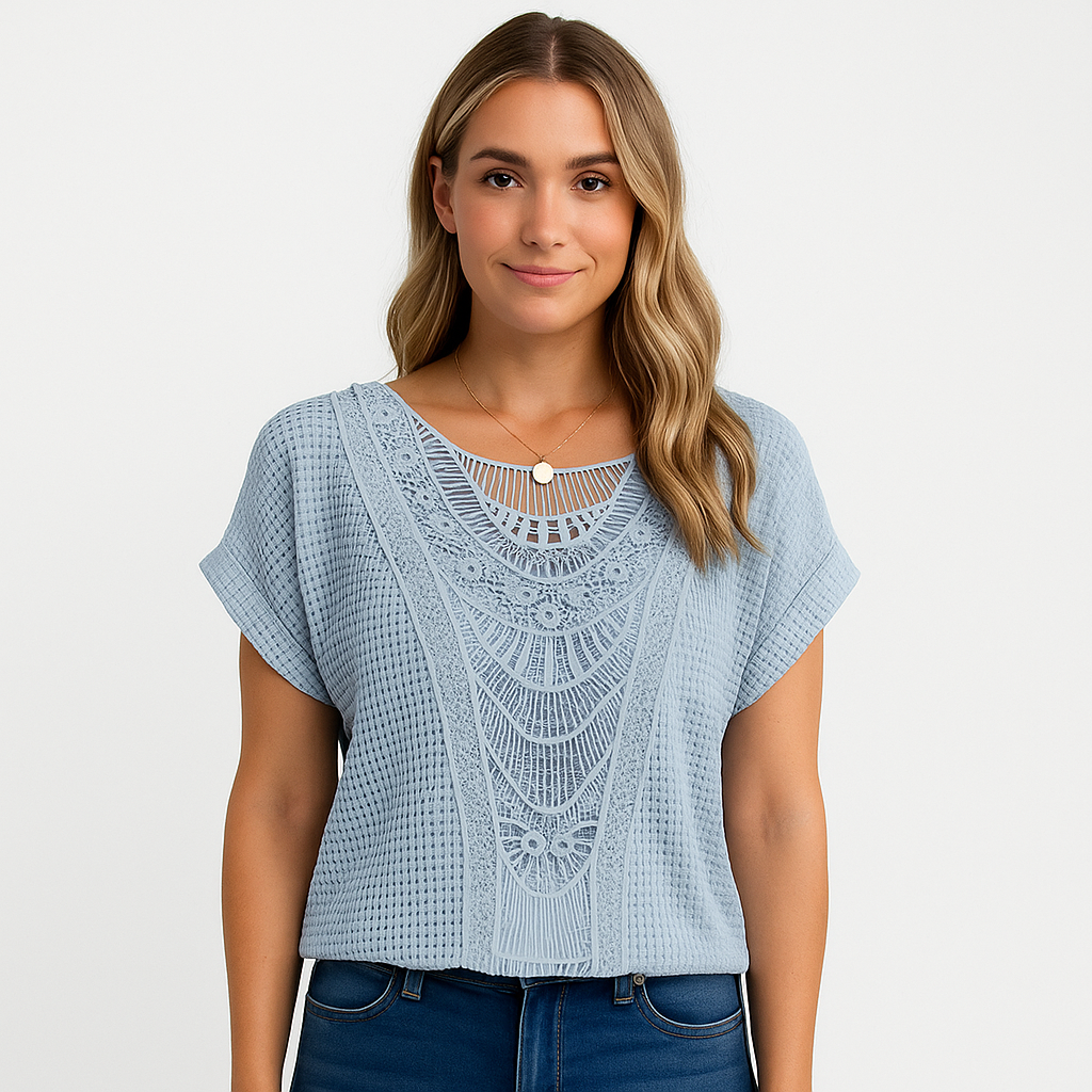 Viola - Chic Elegance Blonde Top