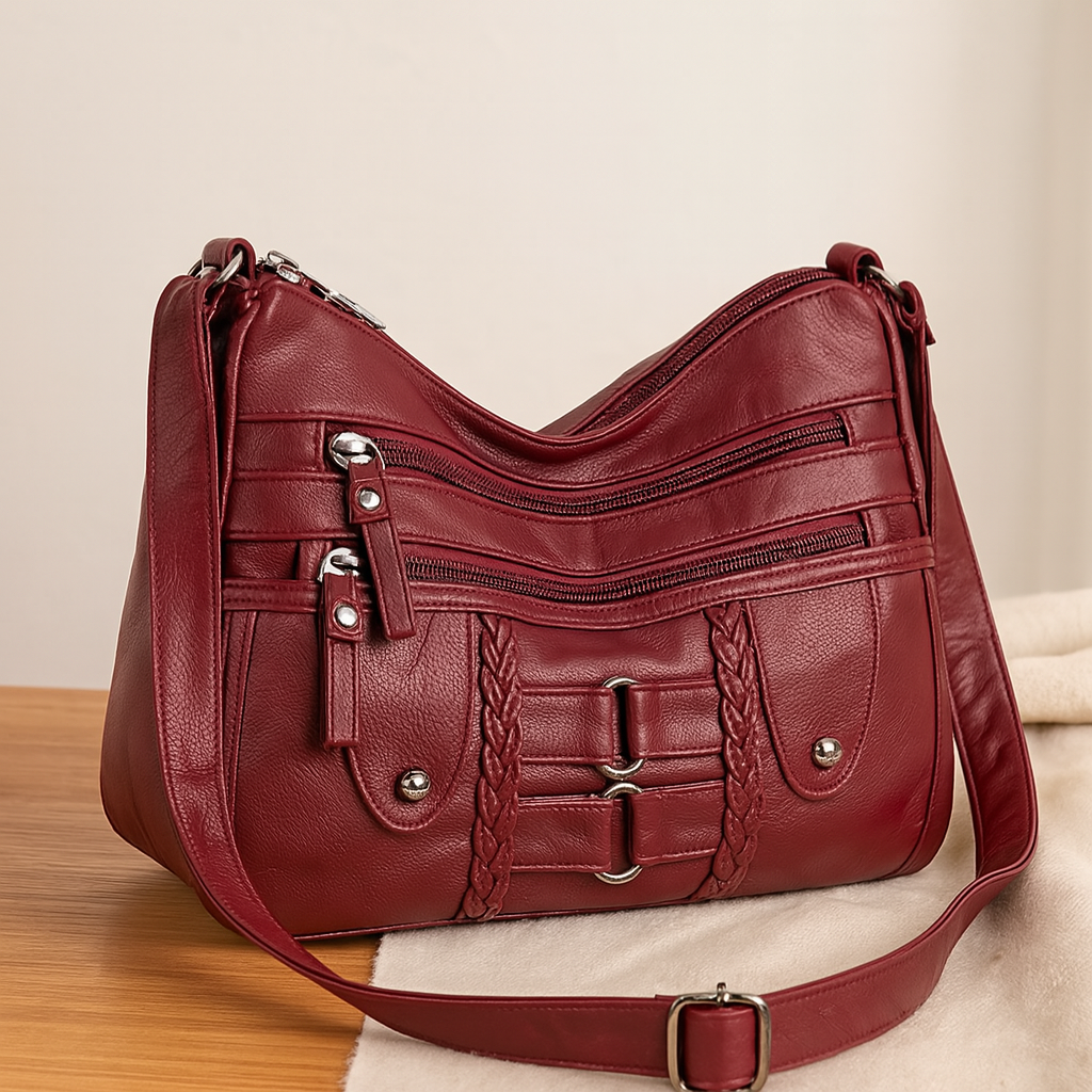 Maureen - Moderne multi-lynlåstasker med justerbar skulderrem