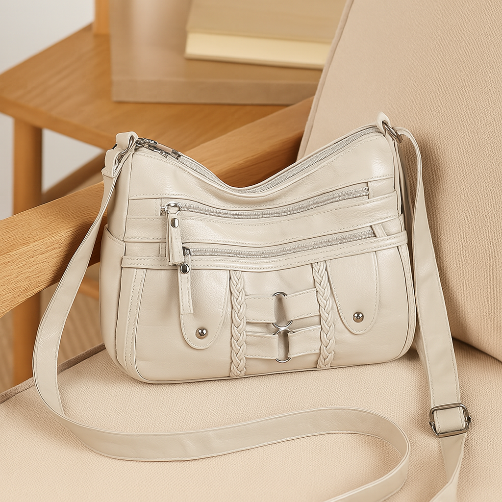 Maureen - Moderne multi-lynlåstasker med justerbar skulderrem