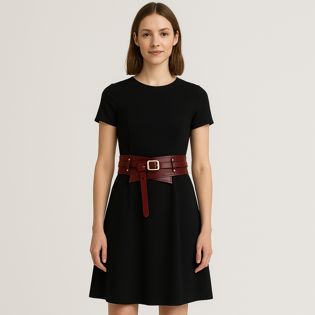 Vivianne - Multifunktionelt taljebælte i ægte læder