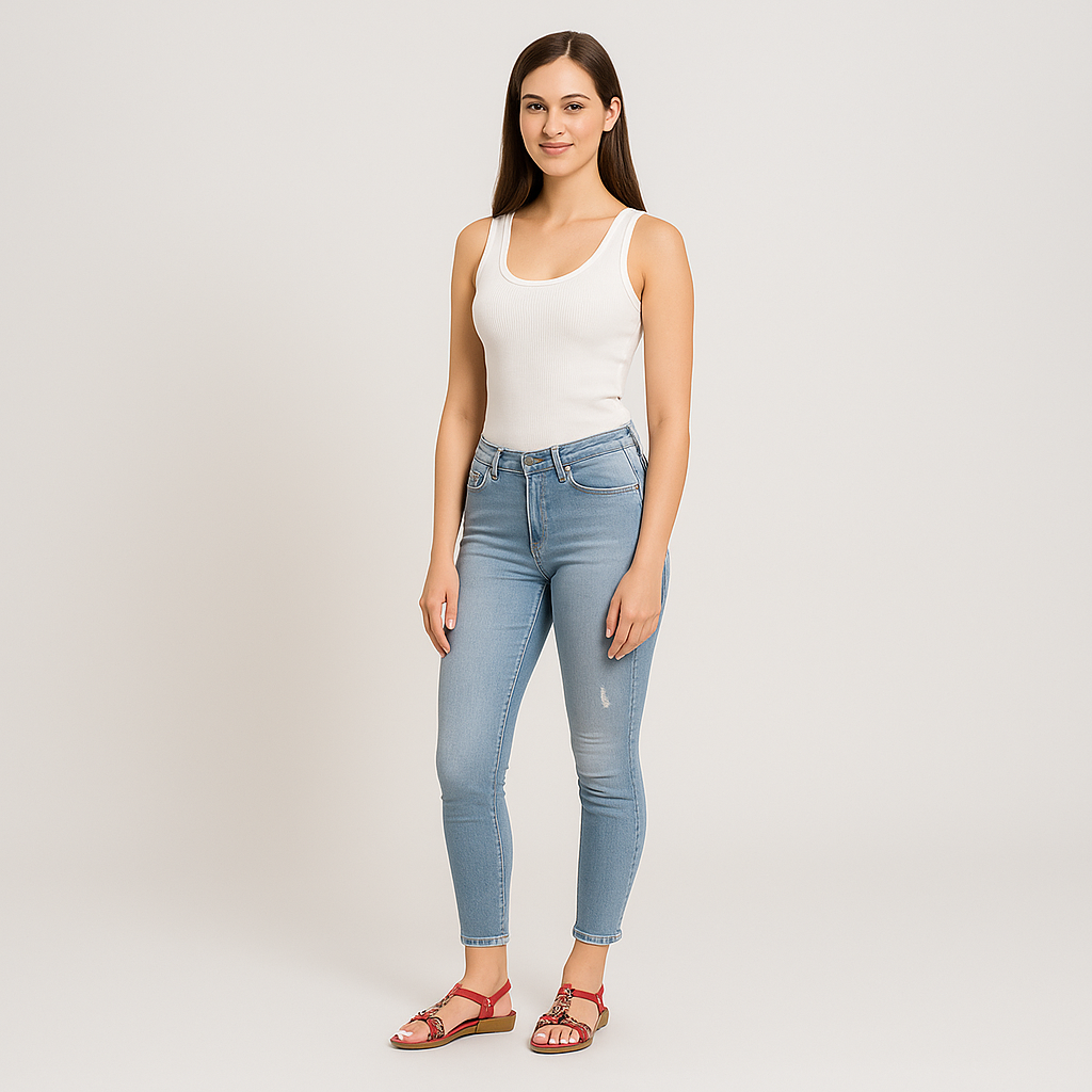 Gretia - Boho Chic elastiske slip-on sandaler