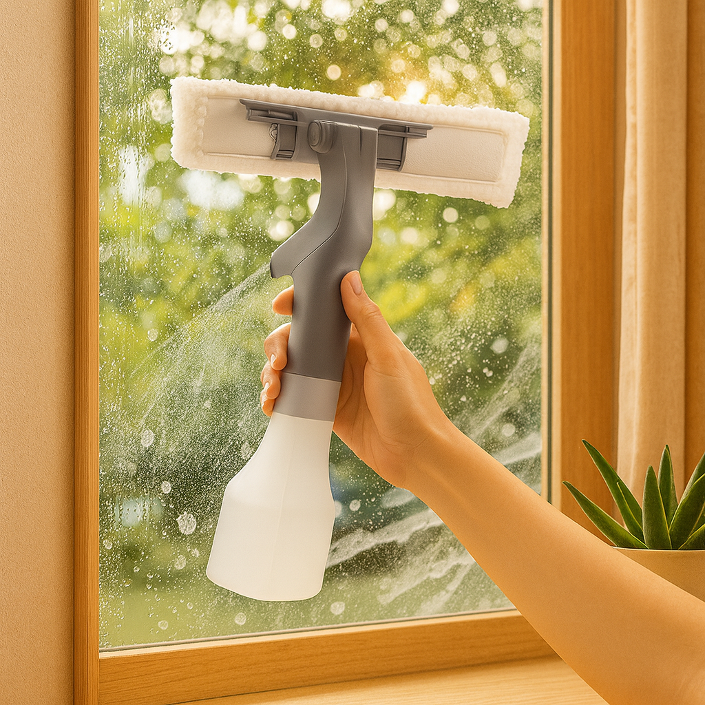 ClarityPro | Ledningsfri vinduesstøvsuger og gummiskraber