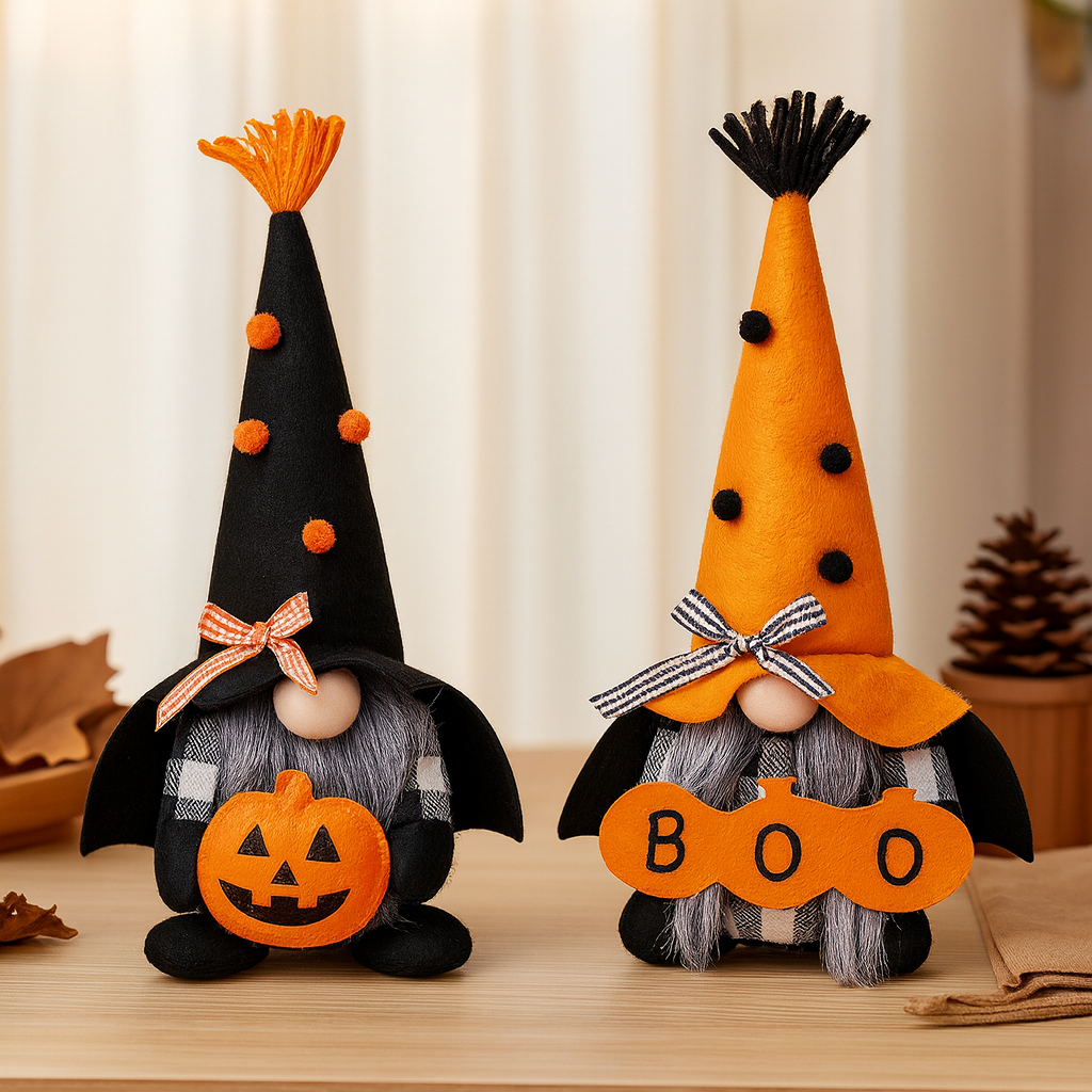 Crawwick | Halloween-nisse- og græskarbannersæt i polyester