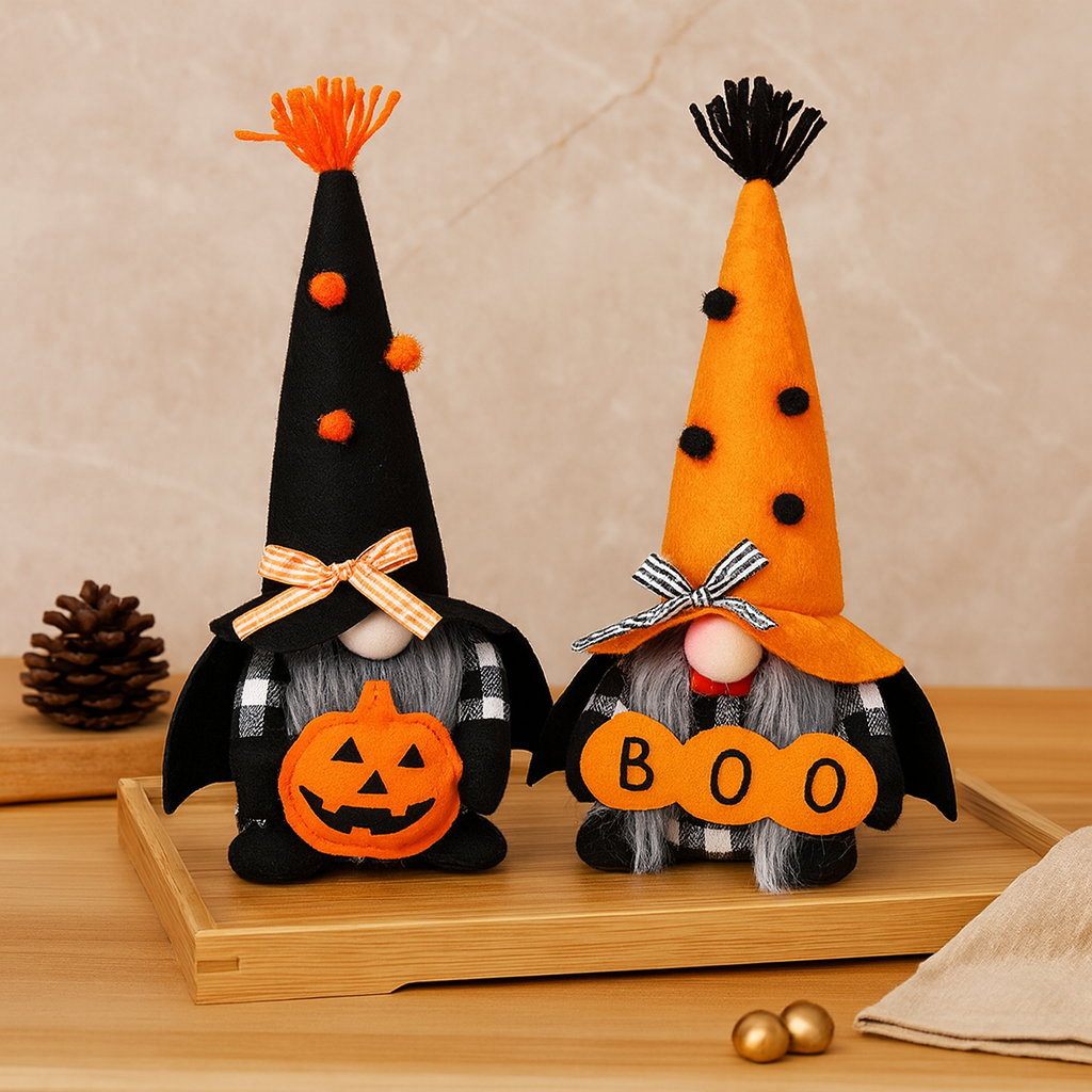 Crawwick | Halloween-nisse- og græskarbannersæt i polyester