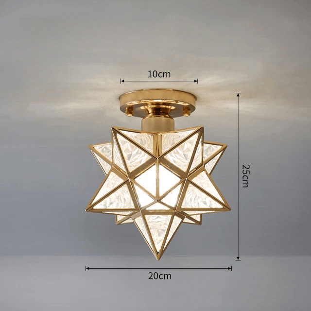 Ethereal Blossom - loftslampe med krystalblade