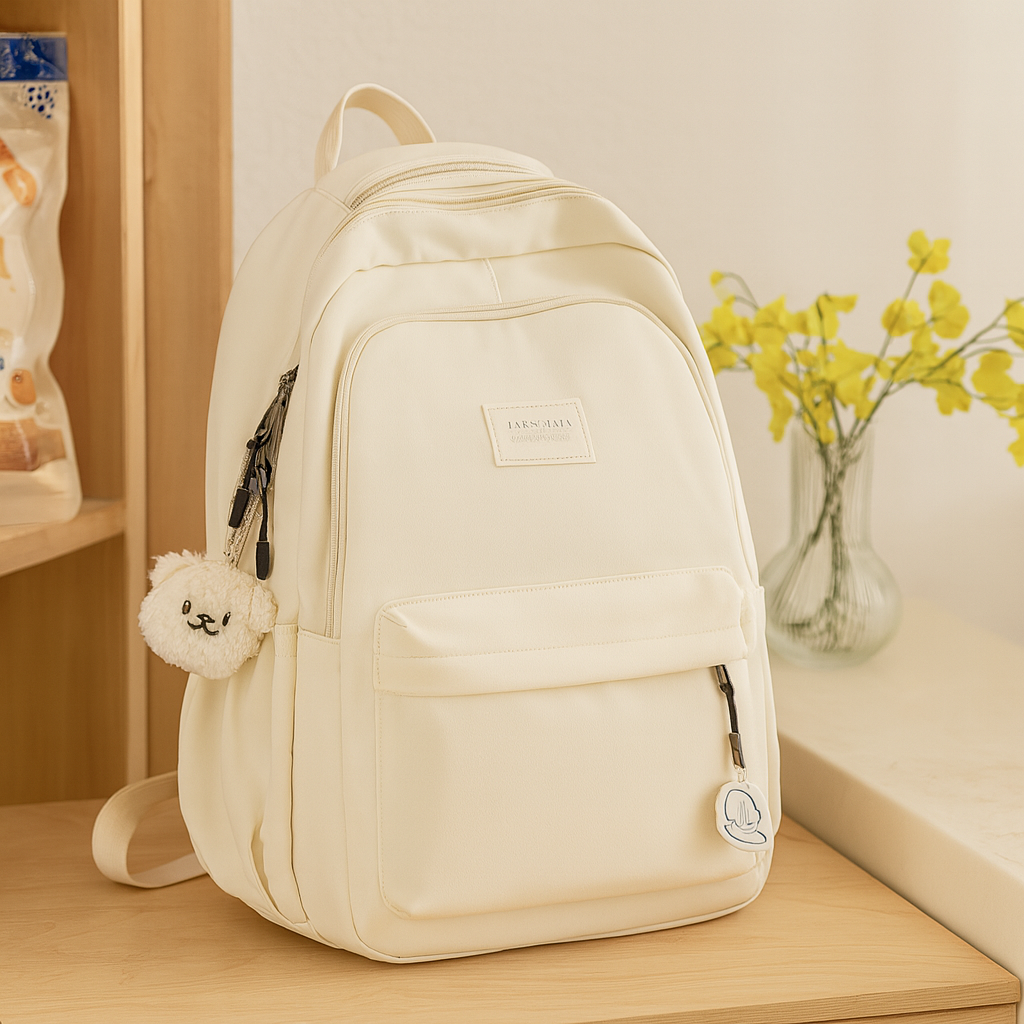 CuddlePack | Unisex laptop-rygsæk med plys-vedhæng