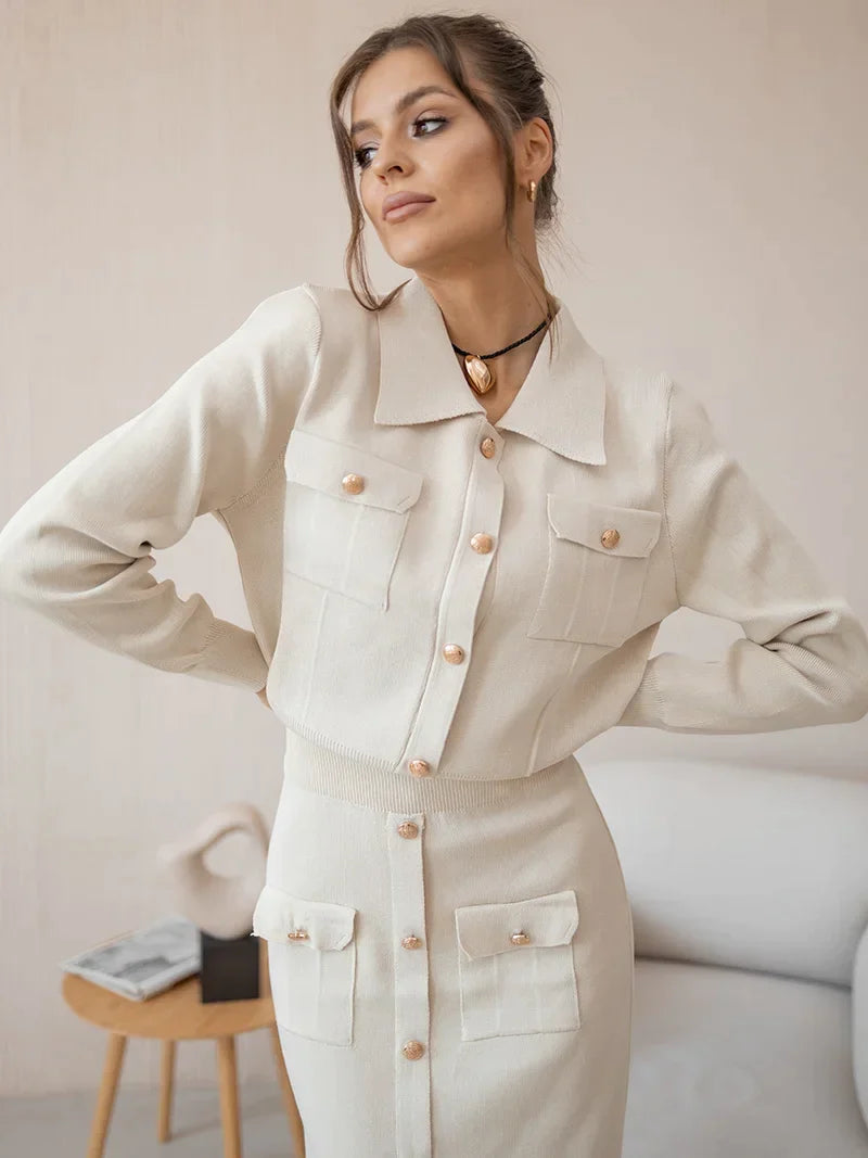 Aurora - Blazer og nederdel sæt