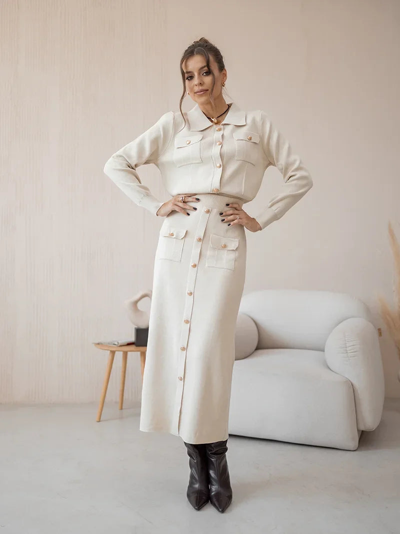 Aurora - Blazer og nederdel sæt