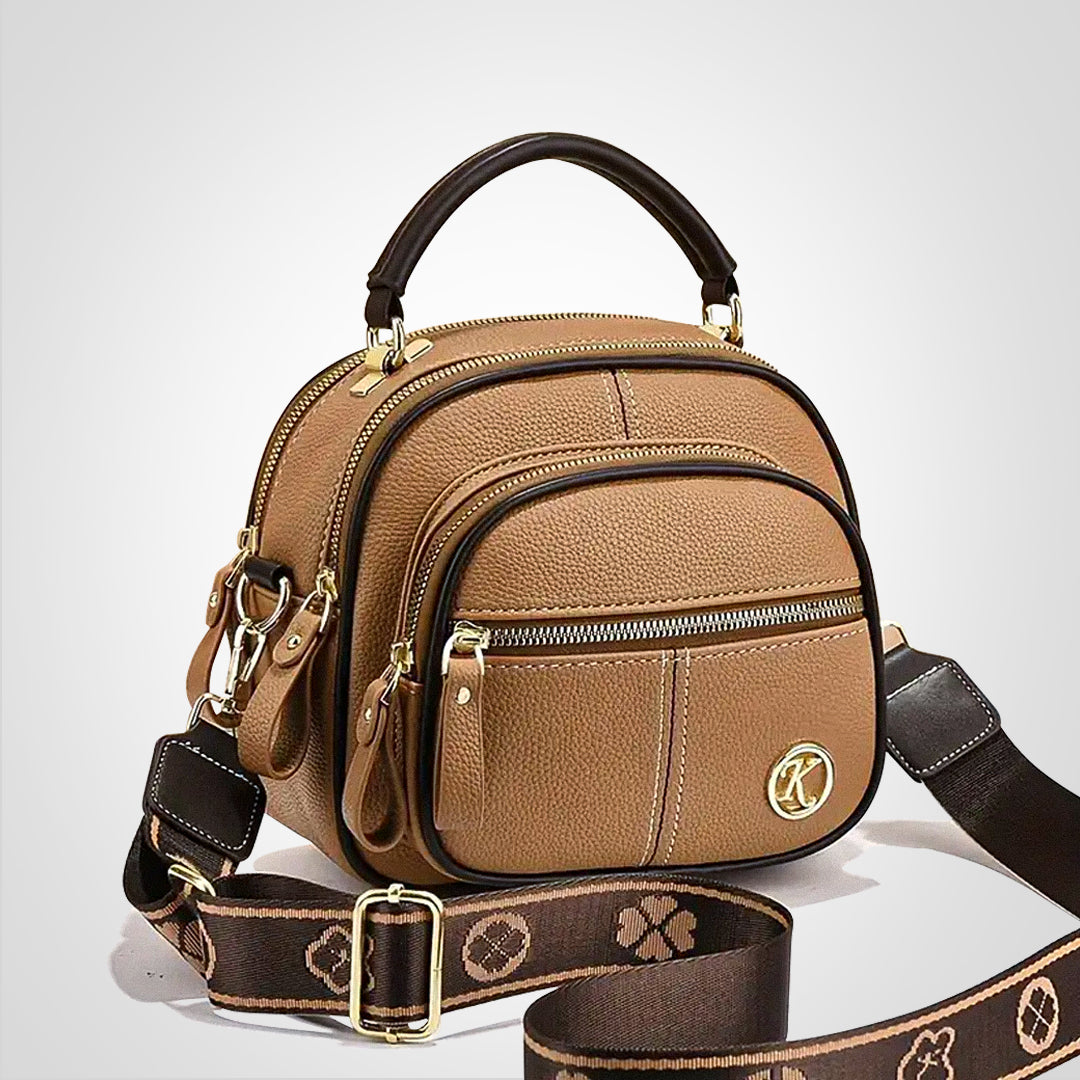 Sara | Klassisk crossbody-taske i læder