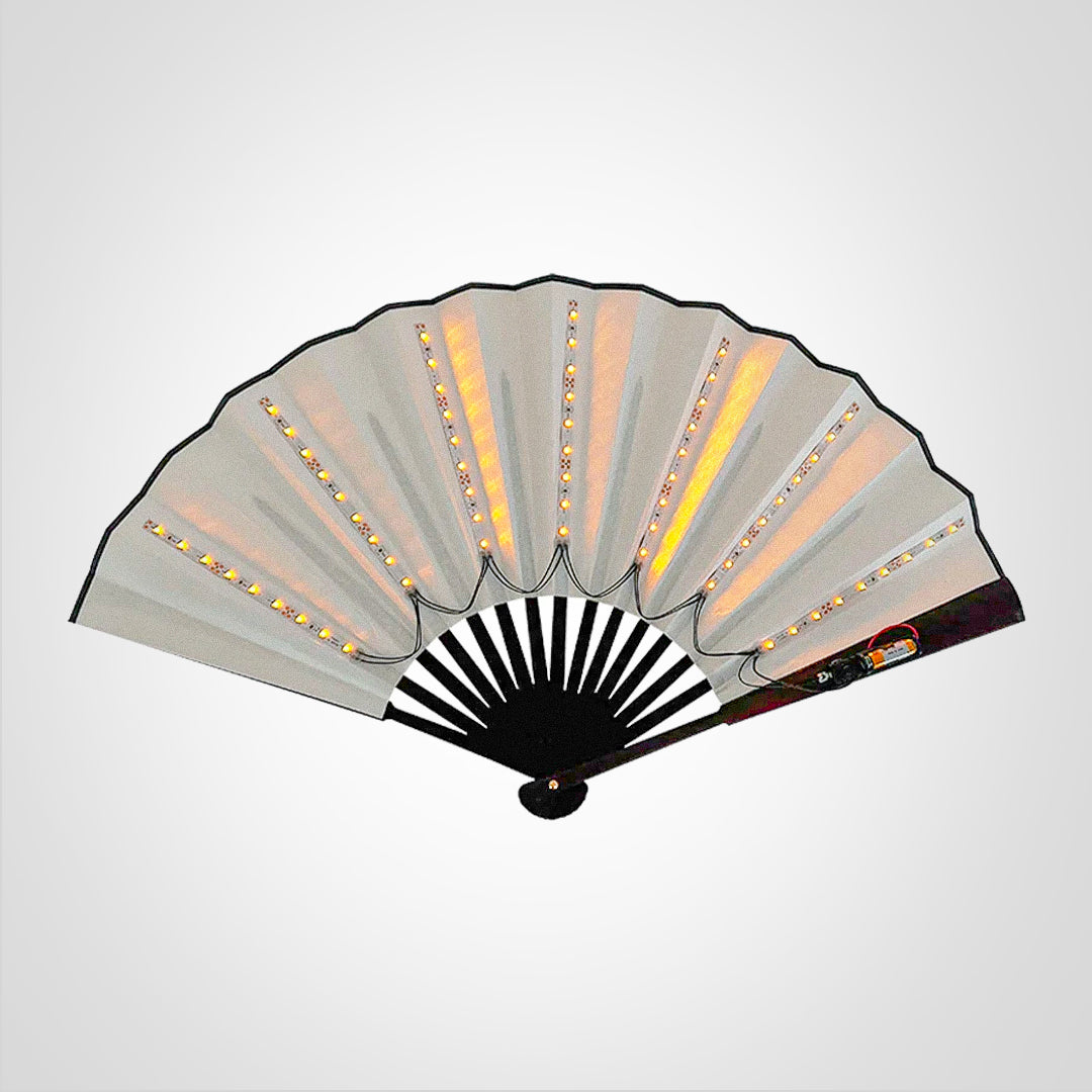 FestivalFan Foldbar håndventilator med LED-lys