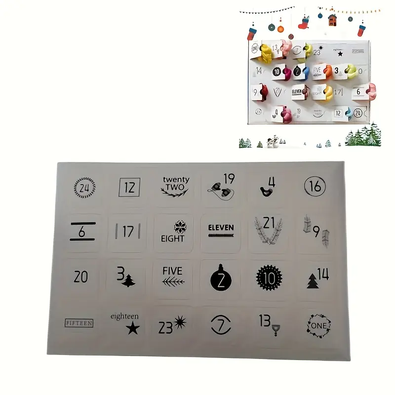 Festlig garnnedtælling | 24-dages juleadventskalender