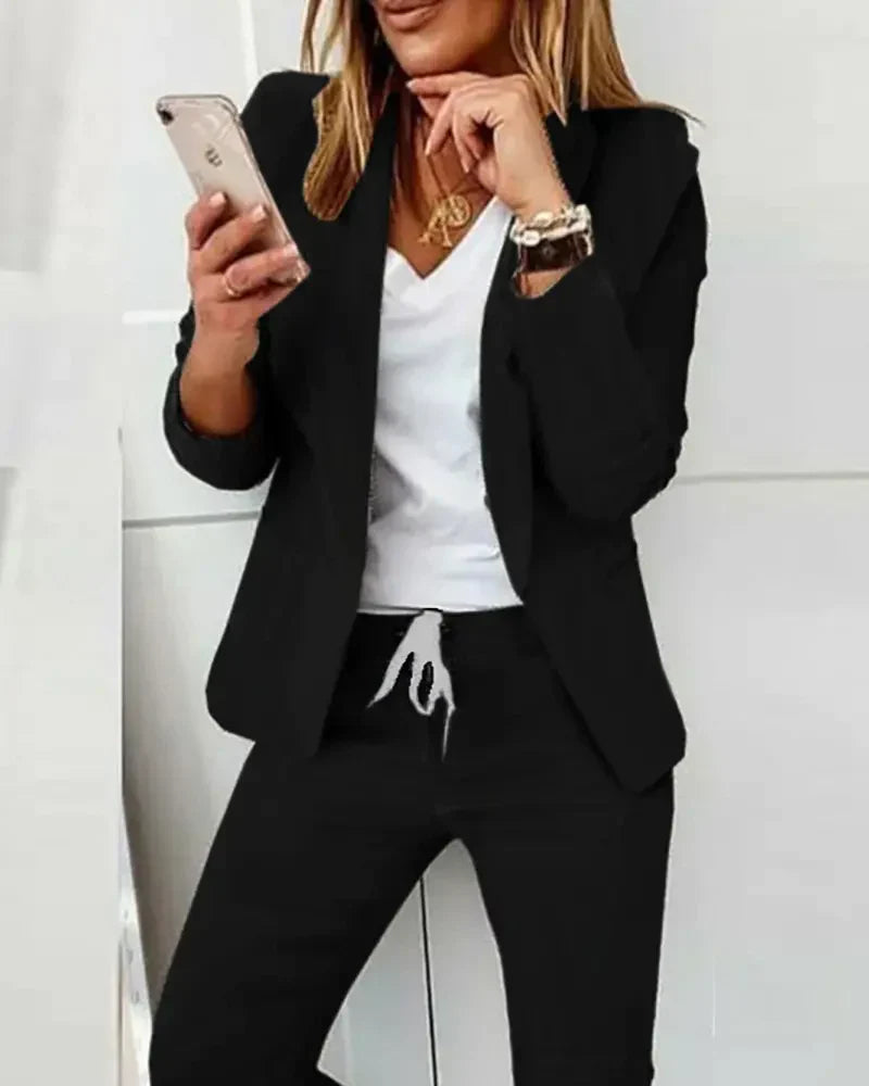 Frederikke - Bukser med coord og blazersæt