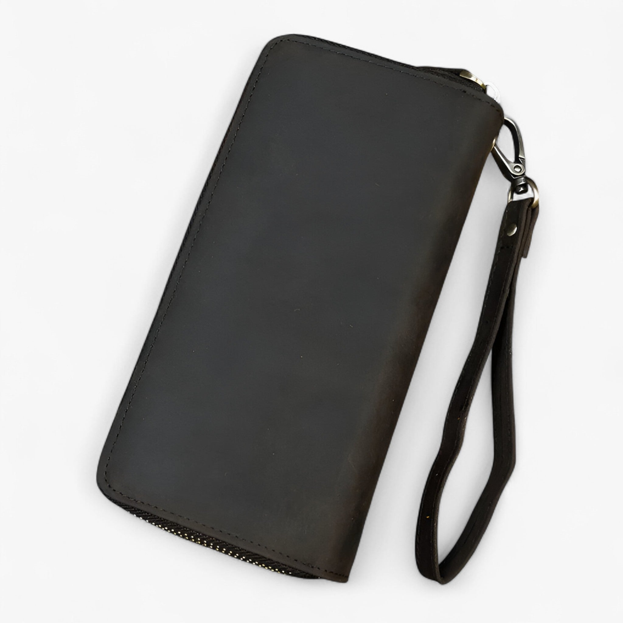 Lang læderpung til mænd