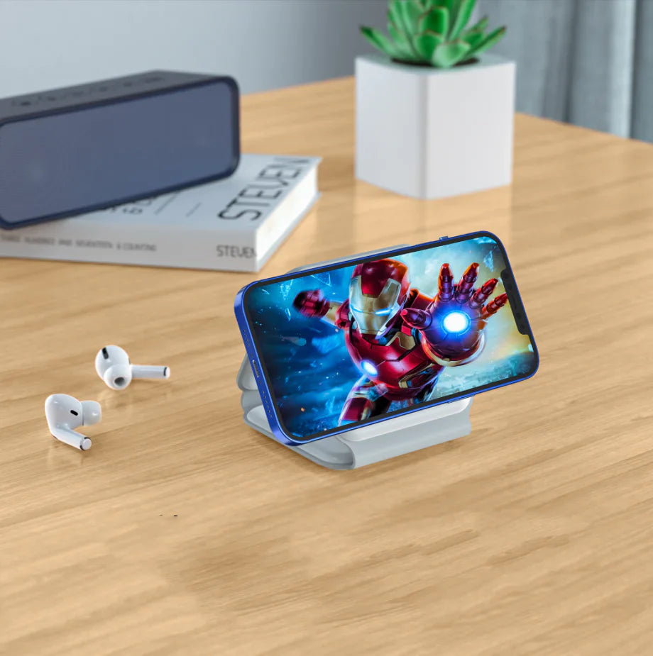 ChargeMate – 3-i-1 trådløs station