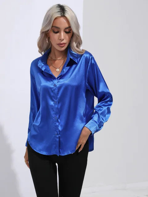 Esther - Elegant bluse i satin