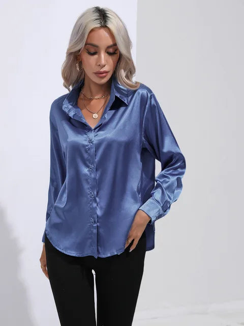 Esther - Elegant bluse i satin