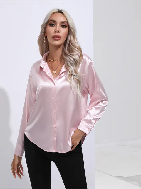 Esther - Elegant bluse i satin