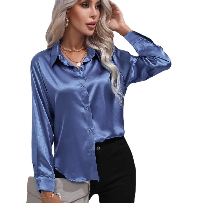 Esther - Elegant bluse i satin