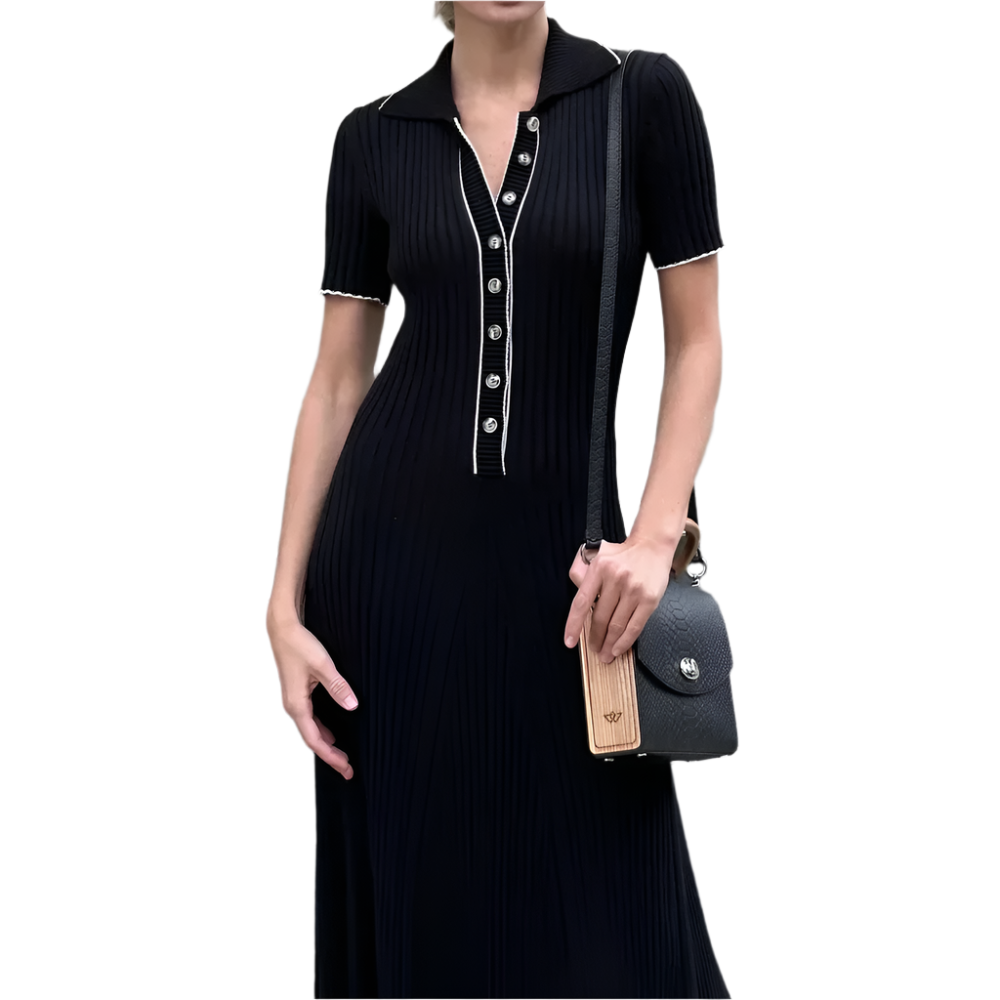 Blair - Elegant polo casual maxi kjole