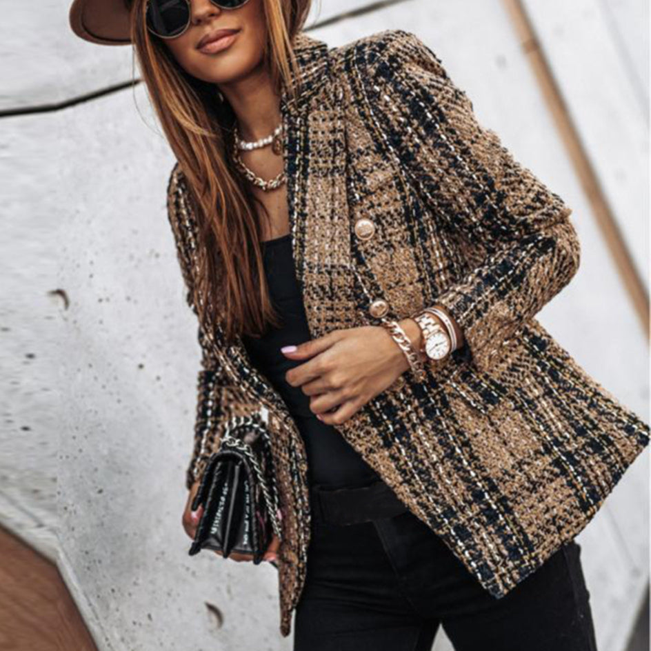 Josephine | Dobbeltradet ternet blazer