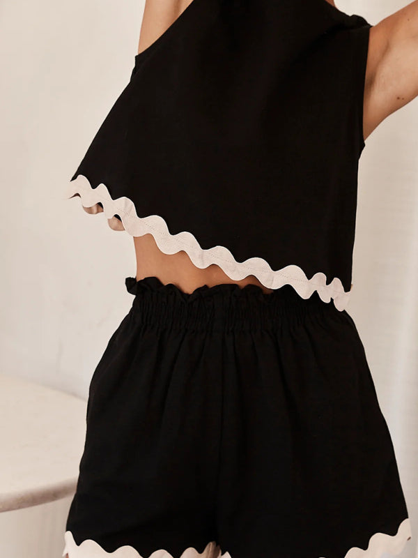 Karen - Ærmeløs top og kort sæt