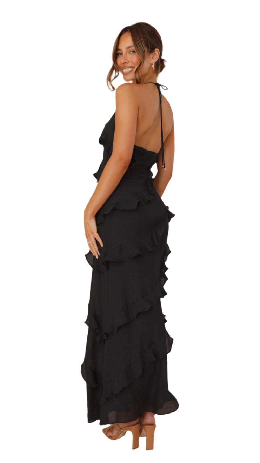 Vanessa – Lang Sommerkjole i Luftigt Design for Kvinder