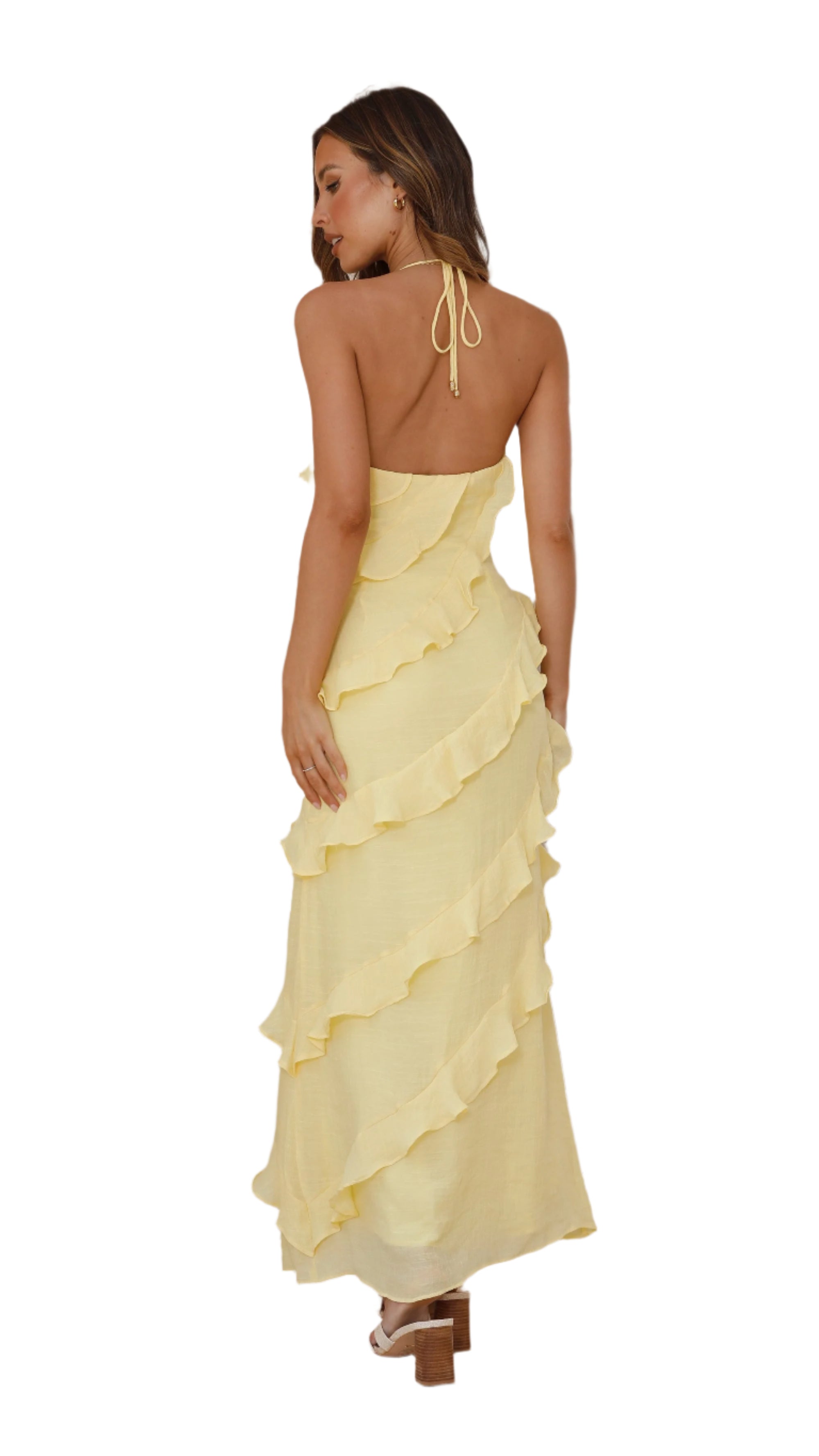 Vanessa – Lang Sommerkjole i Luftigt Design for Kvinder