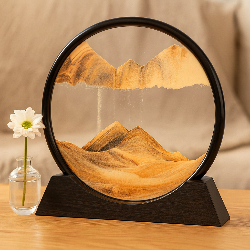 Lunareve kinetisk sandlandskabsornament