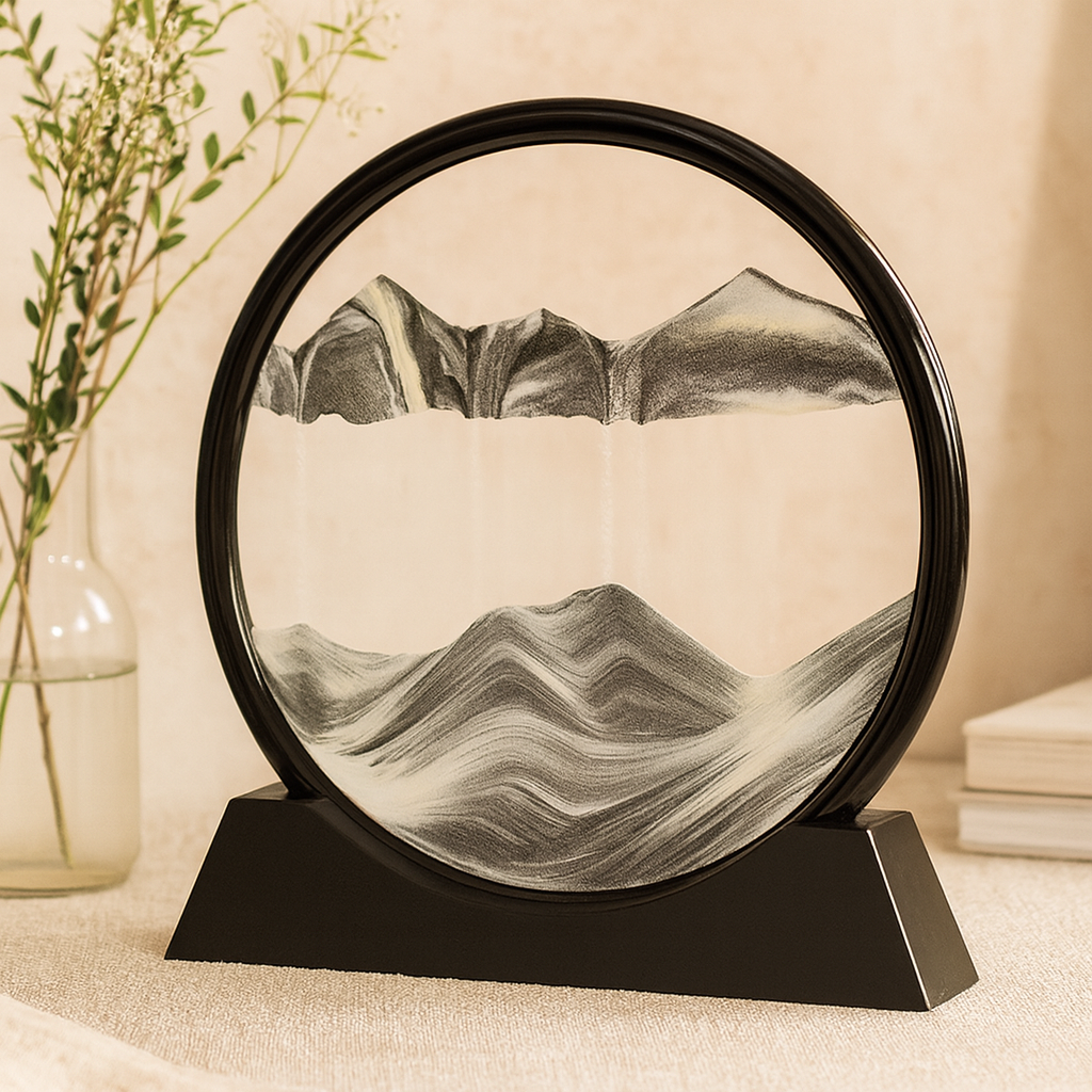 Lunareve kinetisk sandlandskabsornament