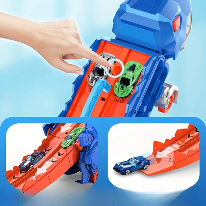 RexHaul – Dinosaurbærerlegetøj med 6 dinosaurfigurer, robust konstruktion, fantasifuld sjov