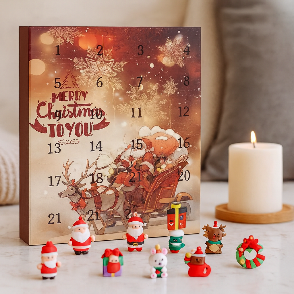 Noelvia | Adventskalender overraskelsesboks med 24 dele