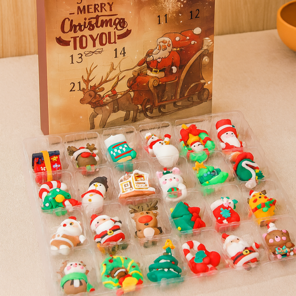 Noelvia | Adventskalender overraskelsesboks med 24 dele