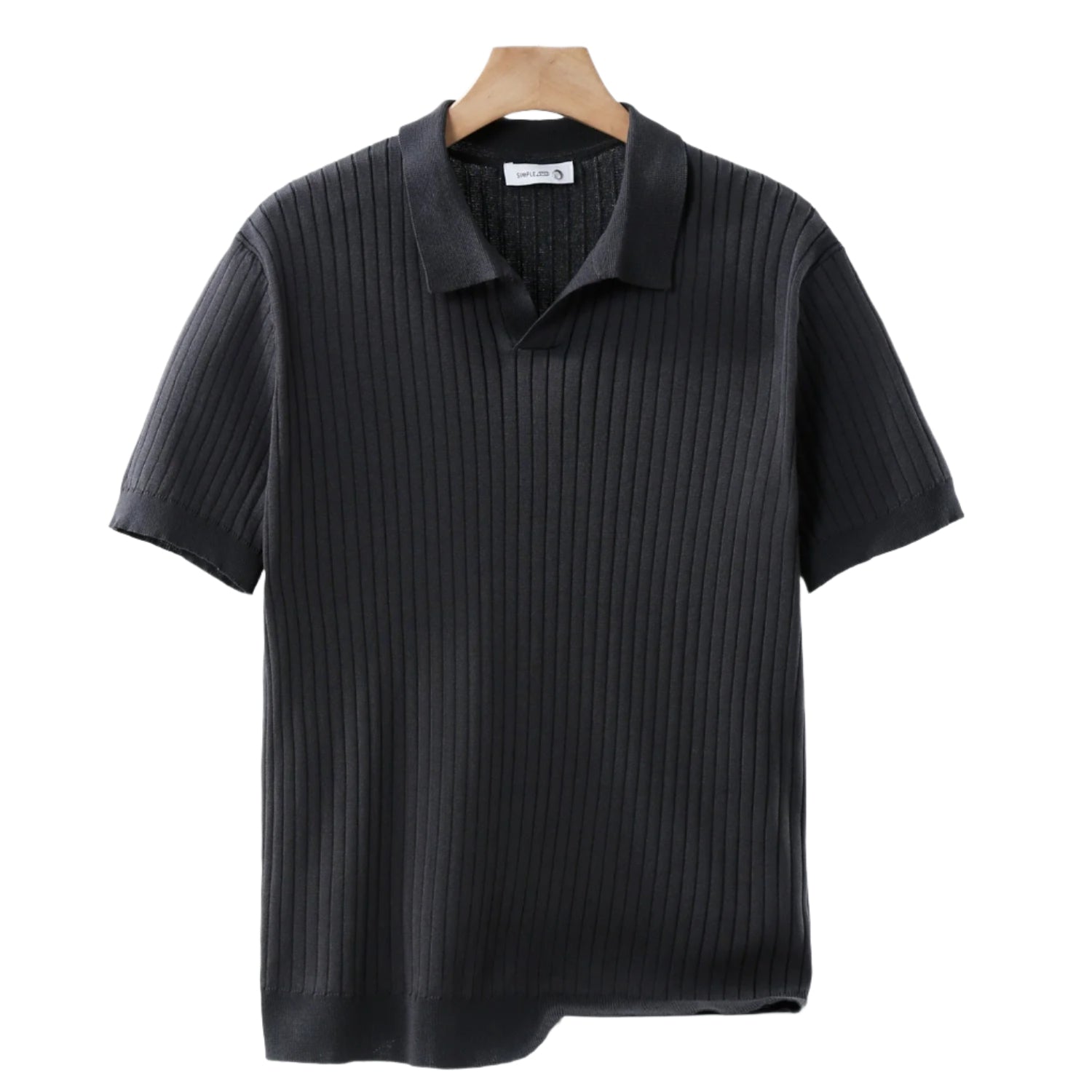 Anton - Strikket polo med krave