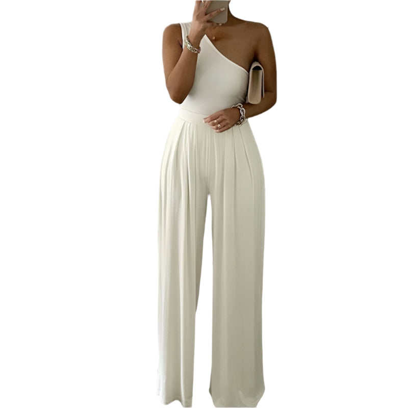Tori - Elegant en-skulder jumpsuit