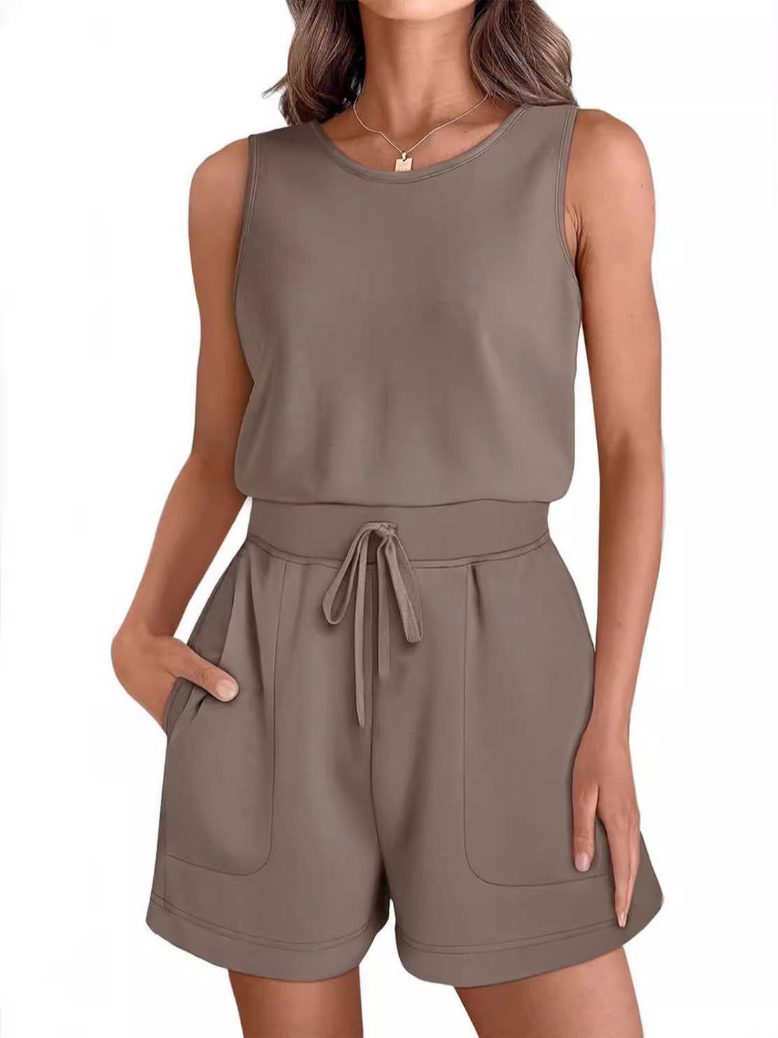 Molly - Sport Snørevest Playsuit Træningstøj