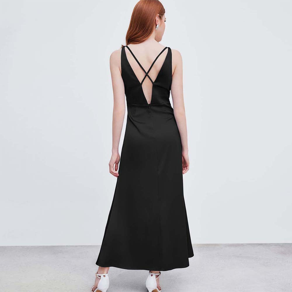 Rihanna - Plisseret grime maxikjole