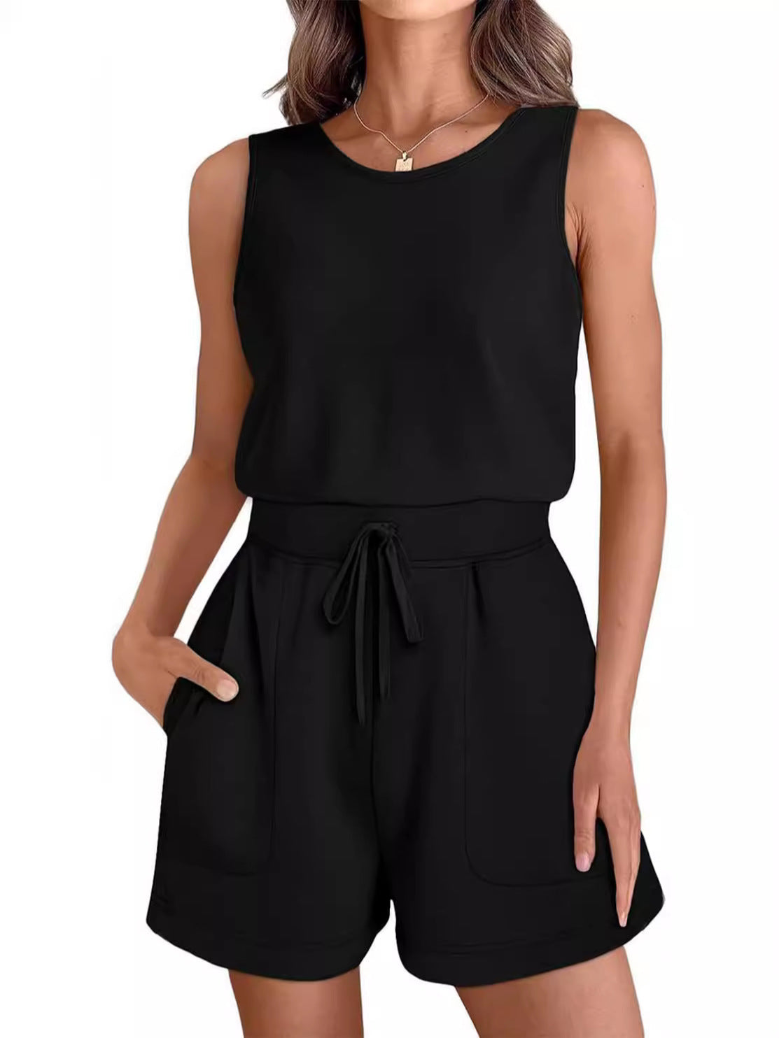 Molly - Sport Snørevest Playsuit Træningstøj