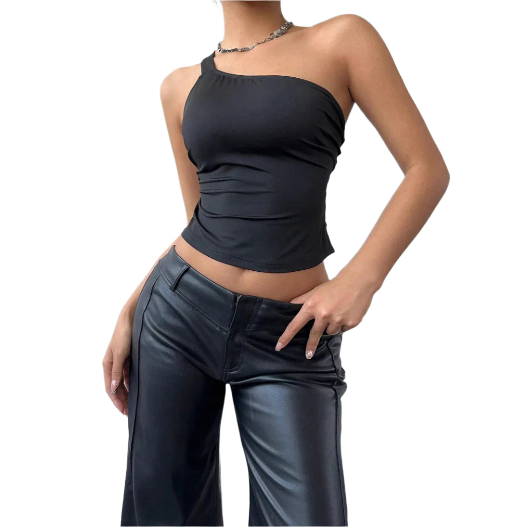 Ayla - Tanktop med asymmetrisk halsudskæring