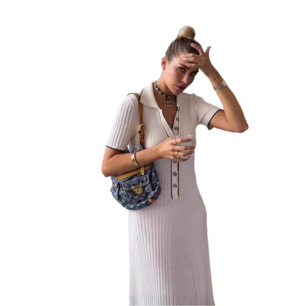 Blair - Elegant polo casual maxi kjole