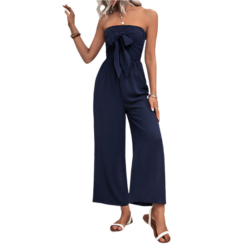 Colleen - Omslagsdesign og jumpsuit med elastisk linning