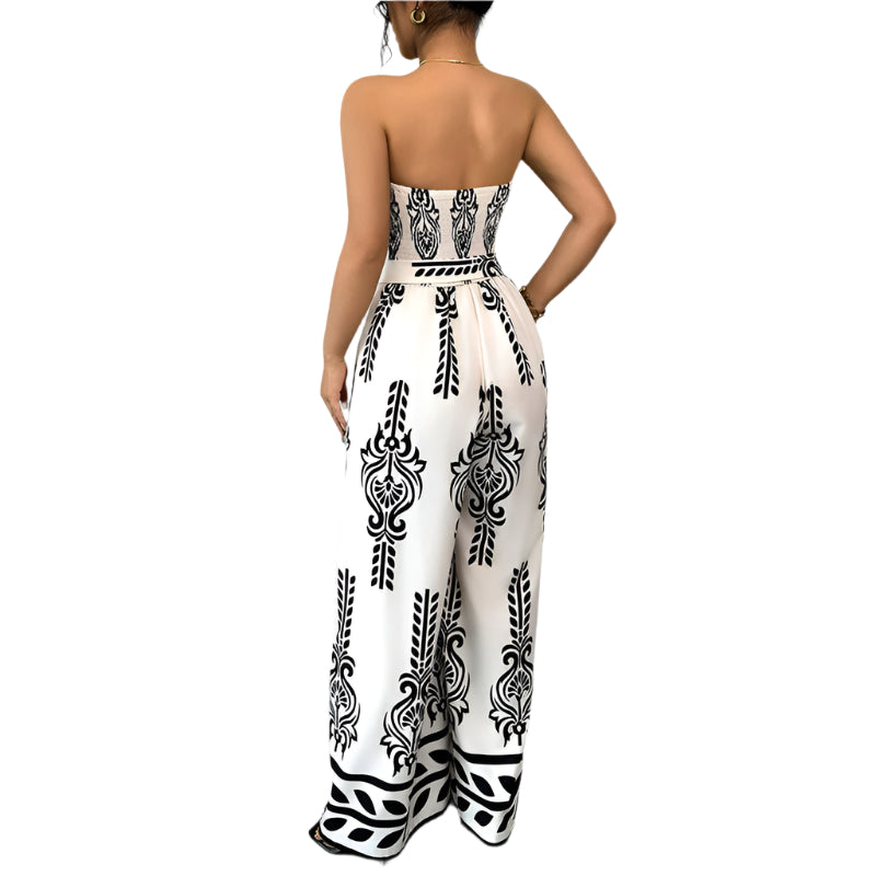 Kelly - Elegant jumpsuit med grafisk design