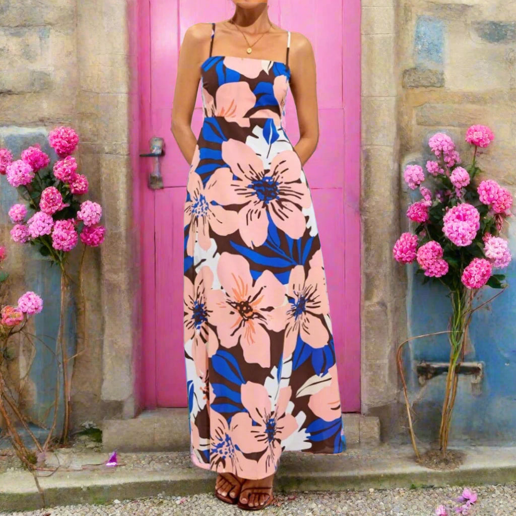 Marlyn - Elegant Bohemian Kjole med tryk