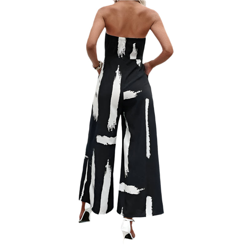 Cattleya - Stropløs jumpsuit med brede ben