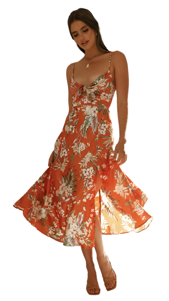 Eliza - Luftig kjole med blomsterprint