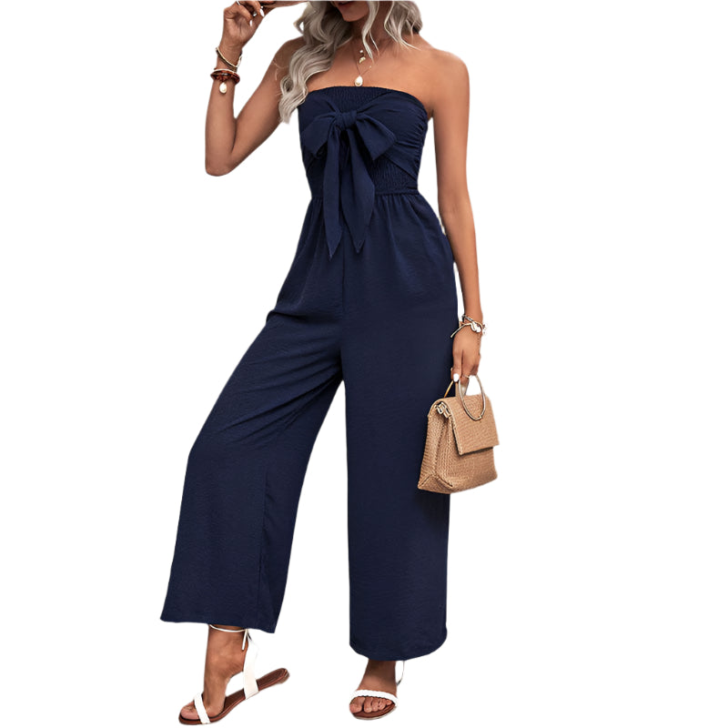 Colleen - Omslagsdesign og jumpsuit med elastisk linning