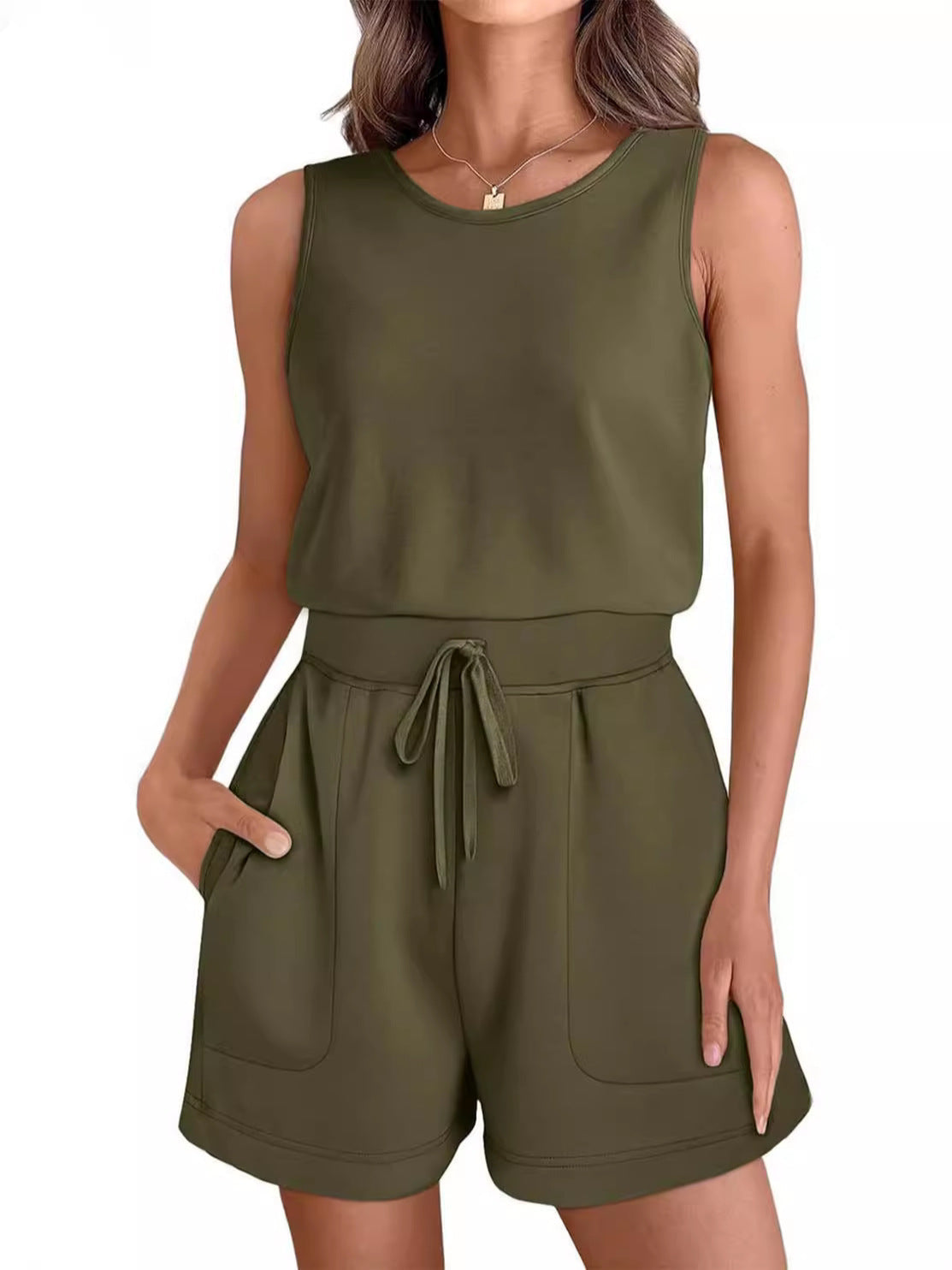 Molly - Sport Snørevest Playsuit Træningstøj